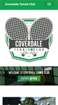 Mobile Screenshot of coverdaletennisclub.com