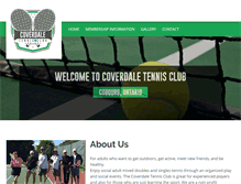 Tablet Screenshot of coverdaletennisclub.com